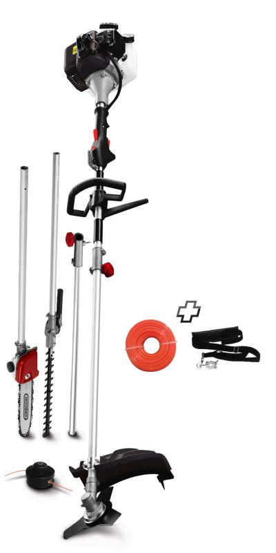 Combi multifonction 4 en 1 GARDEN TECHNIC 33cm³ + 40m fil