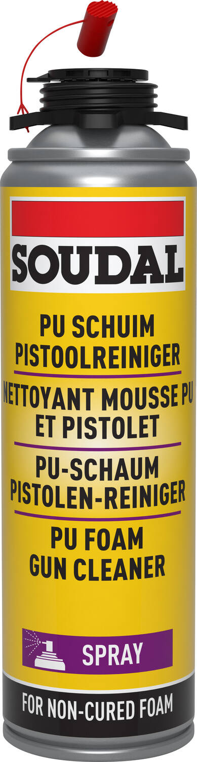 Nettoyant mousse polyurethane et pistolets 500 ml