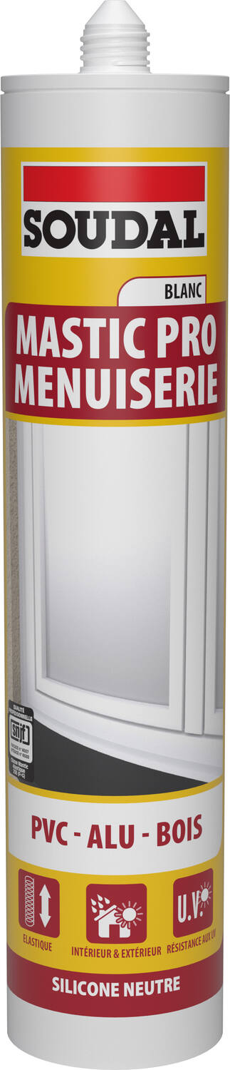 Silicone menuiserie blanc 300ml SOUDAL