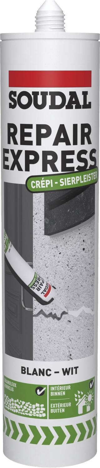 Mastic Acrylique Rebouchage Et Réparation De Crépi Blanc 290ml