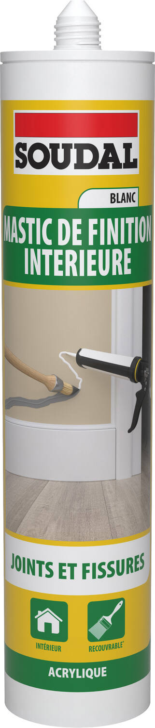 Mastic Acrylique De Finition Intérieure Blanc 290ml