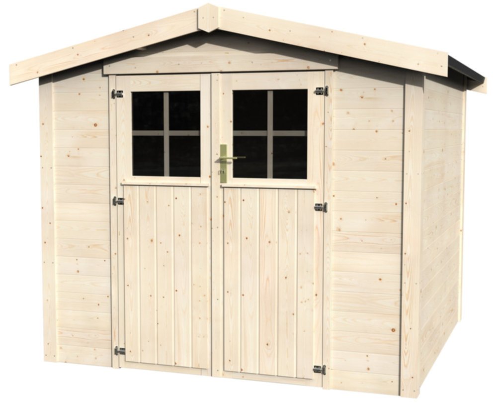 Abri de jardin en bois massif Mareuil surface utile 4,62m²