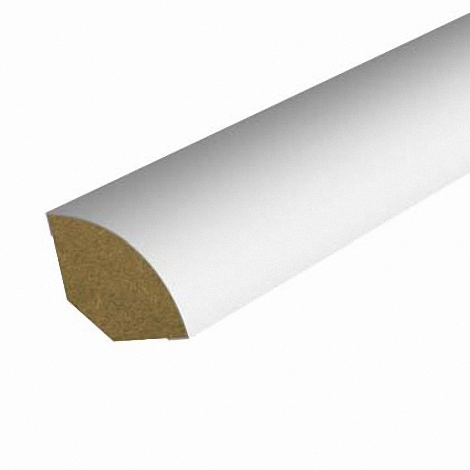 Quart de rond mdf revêtu col. alu. Section : 12 x 12 mm Longueur : 220 cm