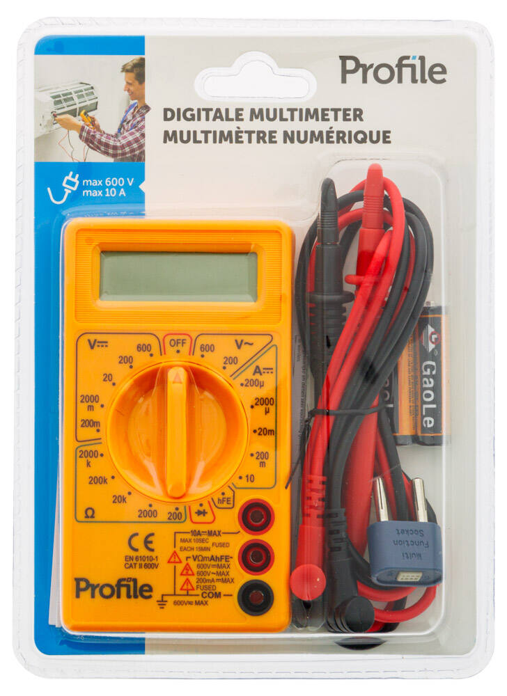 Multimètre digital OHMS Cat II 10 M