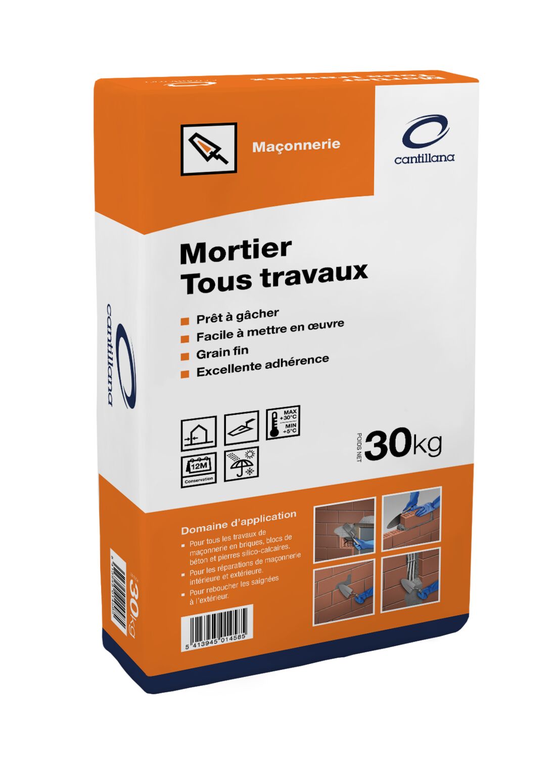 Mortier Tous Travaux 30kg - CANTILLANA