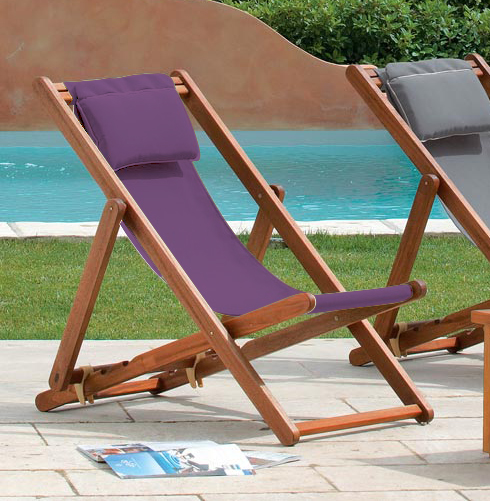 Transat toile Batyline Diesta - cassis - VLAEMYNCK