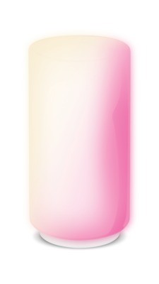 Lampe verre alu peint idual yam d14cm