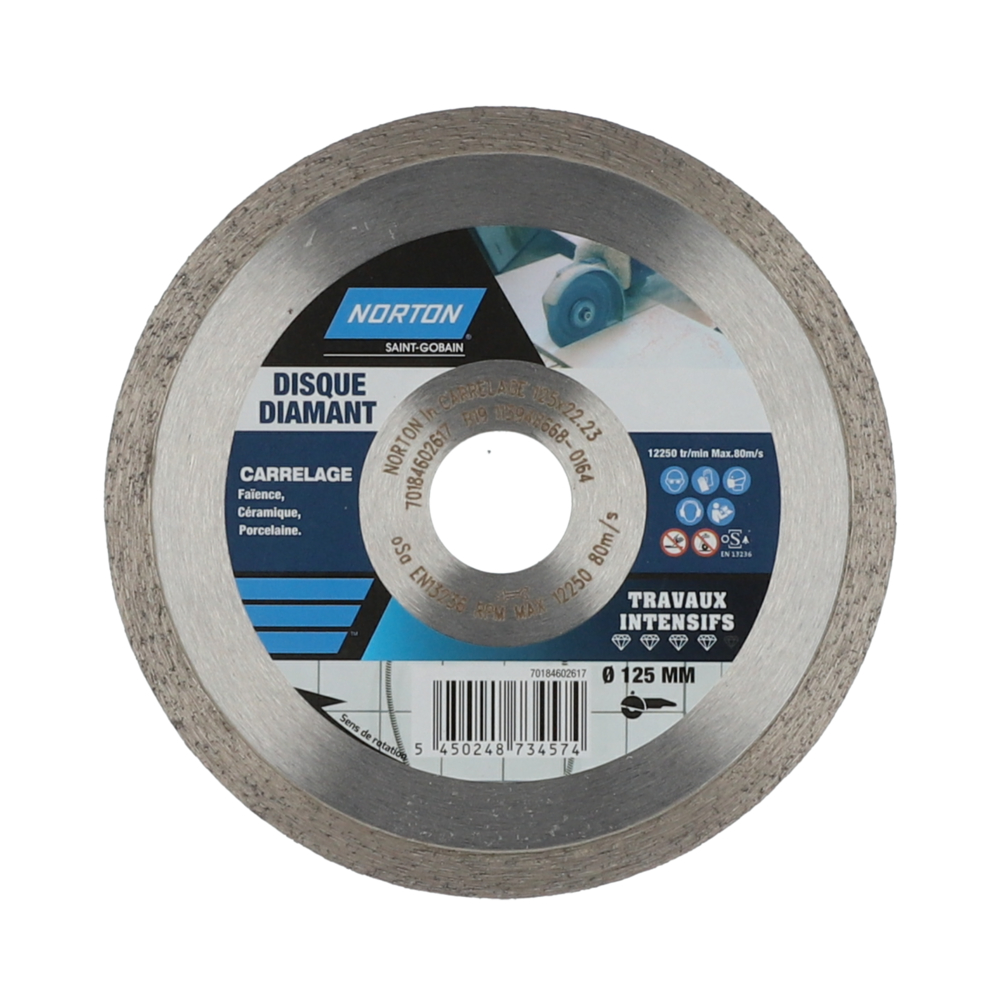 Disque diamant intensif pour carrelage Ø125mm - NORTON