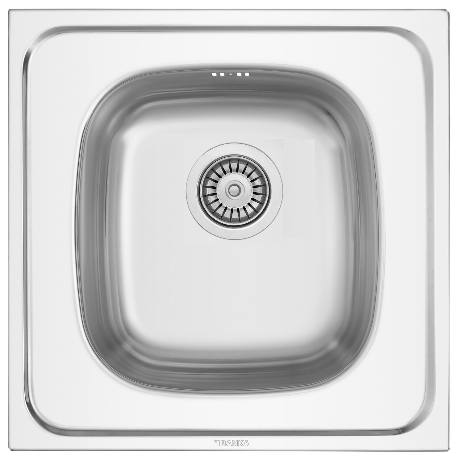 Evier cuve rectangulaire à encastrer, Inox 304-18/10 - BANKA