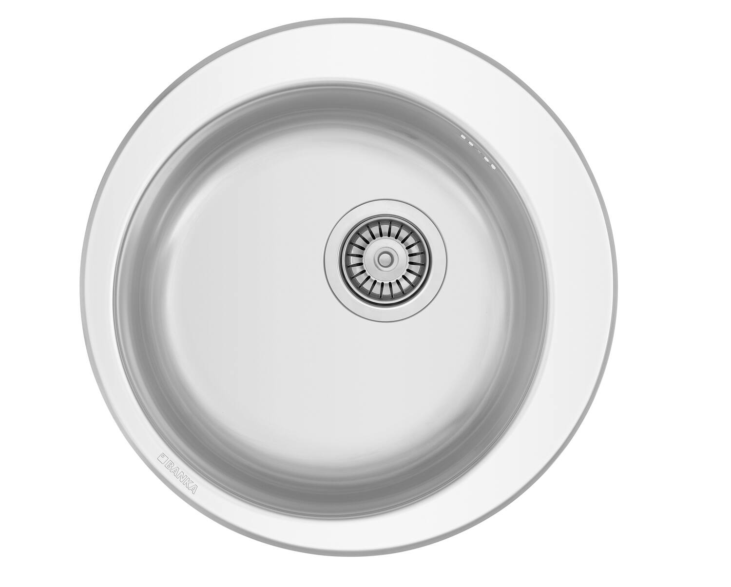 Évier de cuisine à encastrer inox  Air 1 bac Ø48cm - BANKA