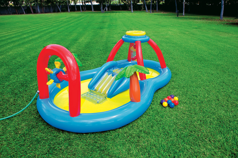 Piscine gonflable avec toboggan pour enfants - INTEX