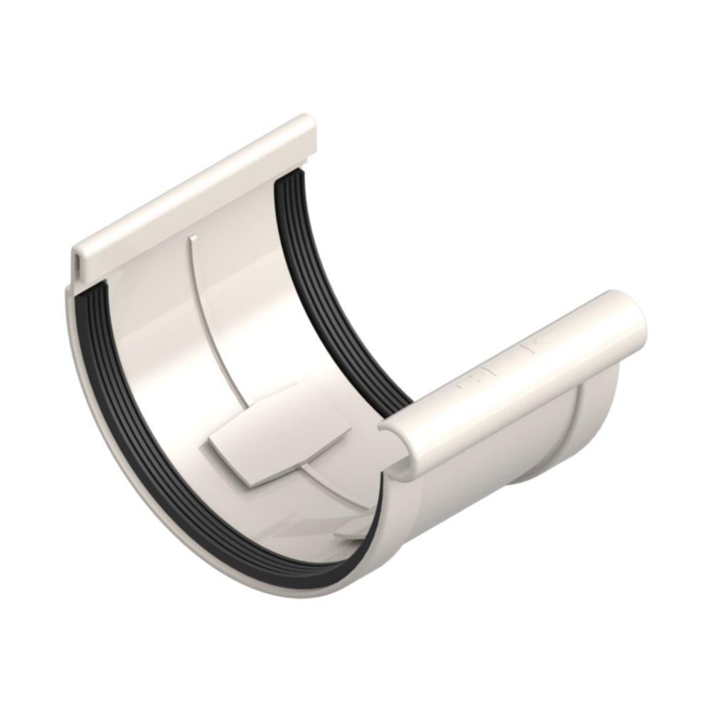 Jonction de gouttière Ø25cm Blanc - INES