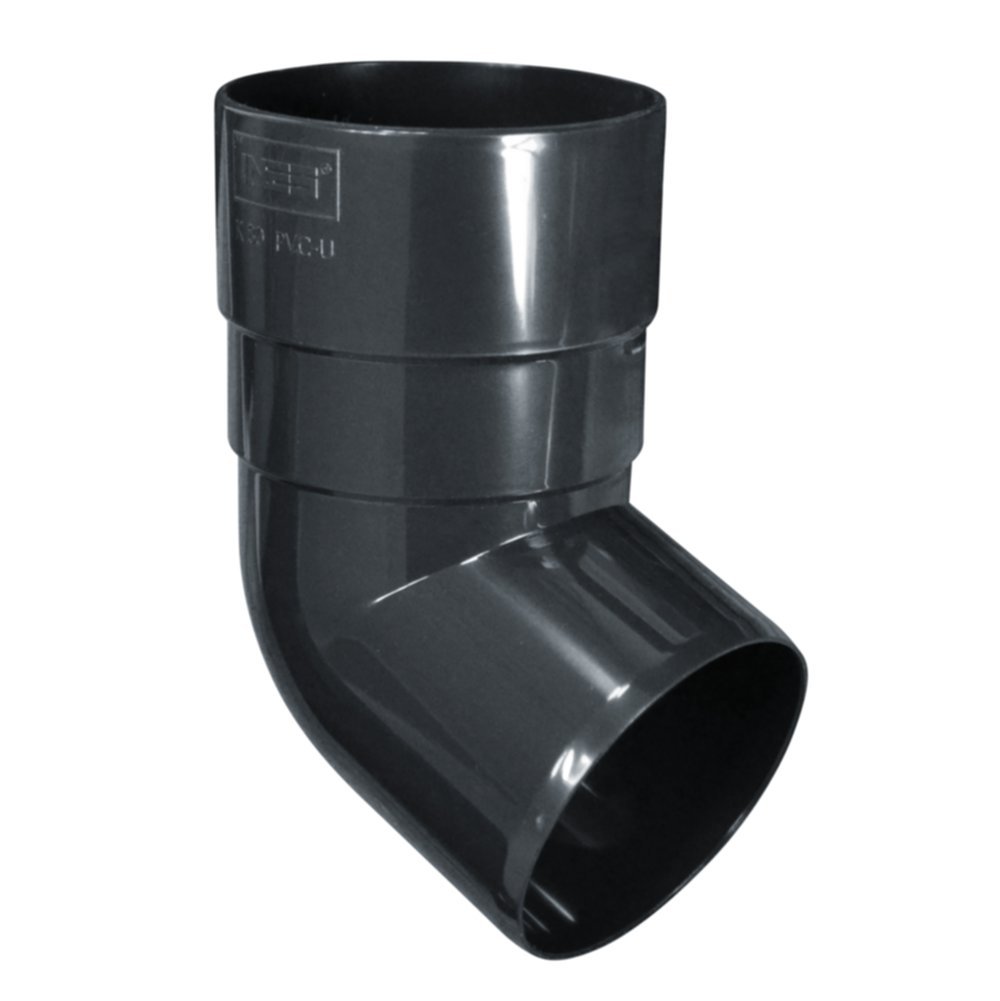 Coude mâle/femelle 67°30 Ø8cm Anthracite - INES