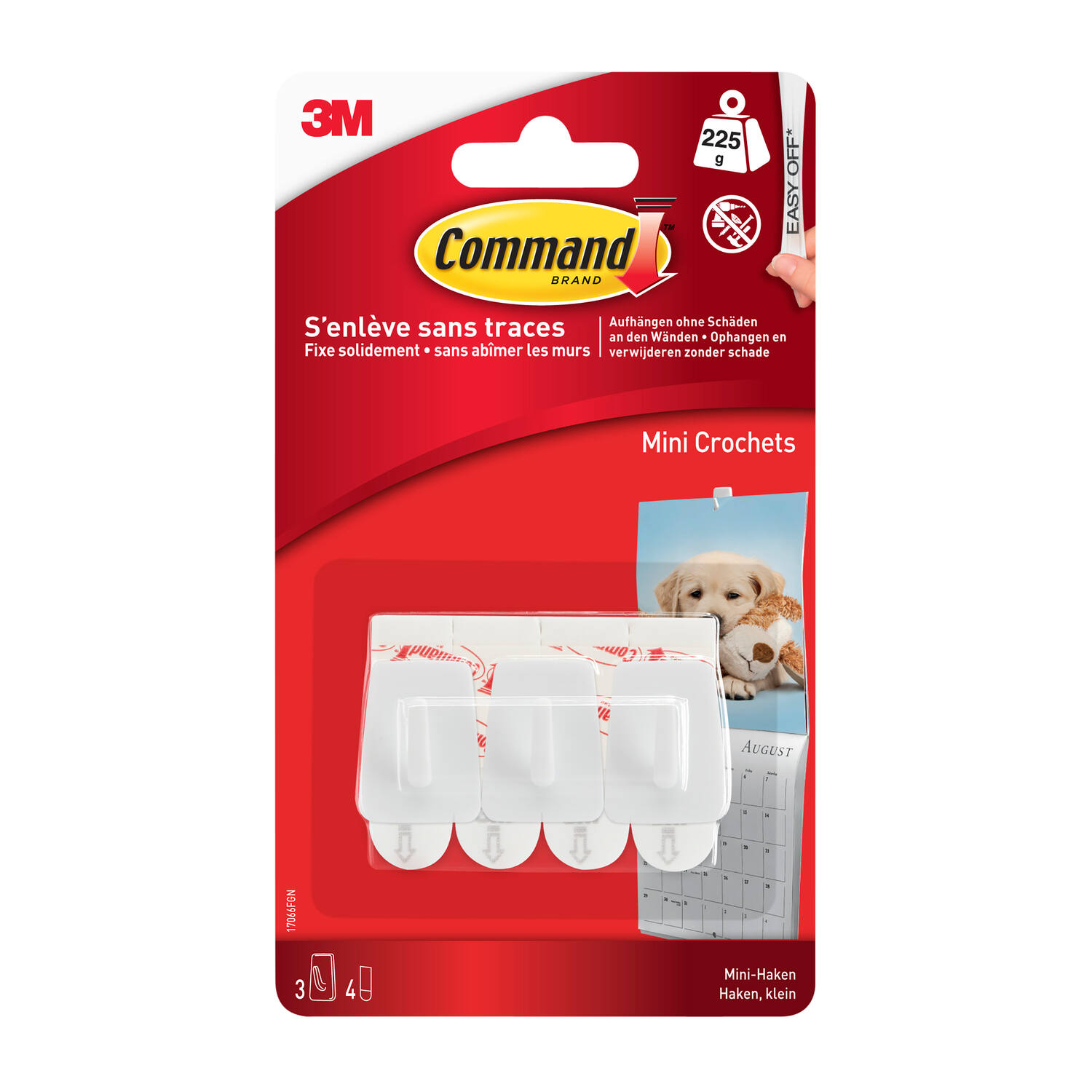 Crochet micro standard blanc - 3M COMMAND