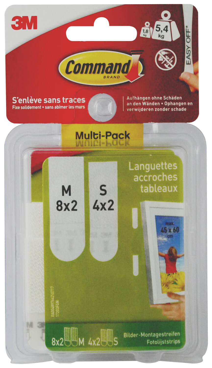 Languettes tableau blanc 8mm + 16MM - 3M COMMAND