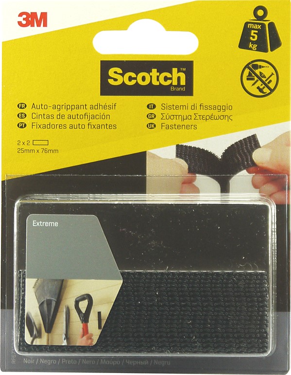 Bande agripp noir 7,6cm 25mm