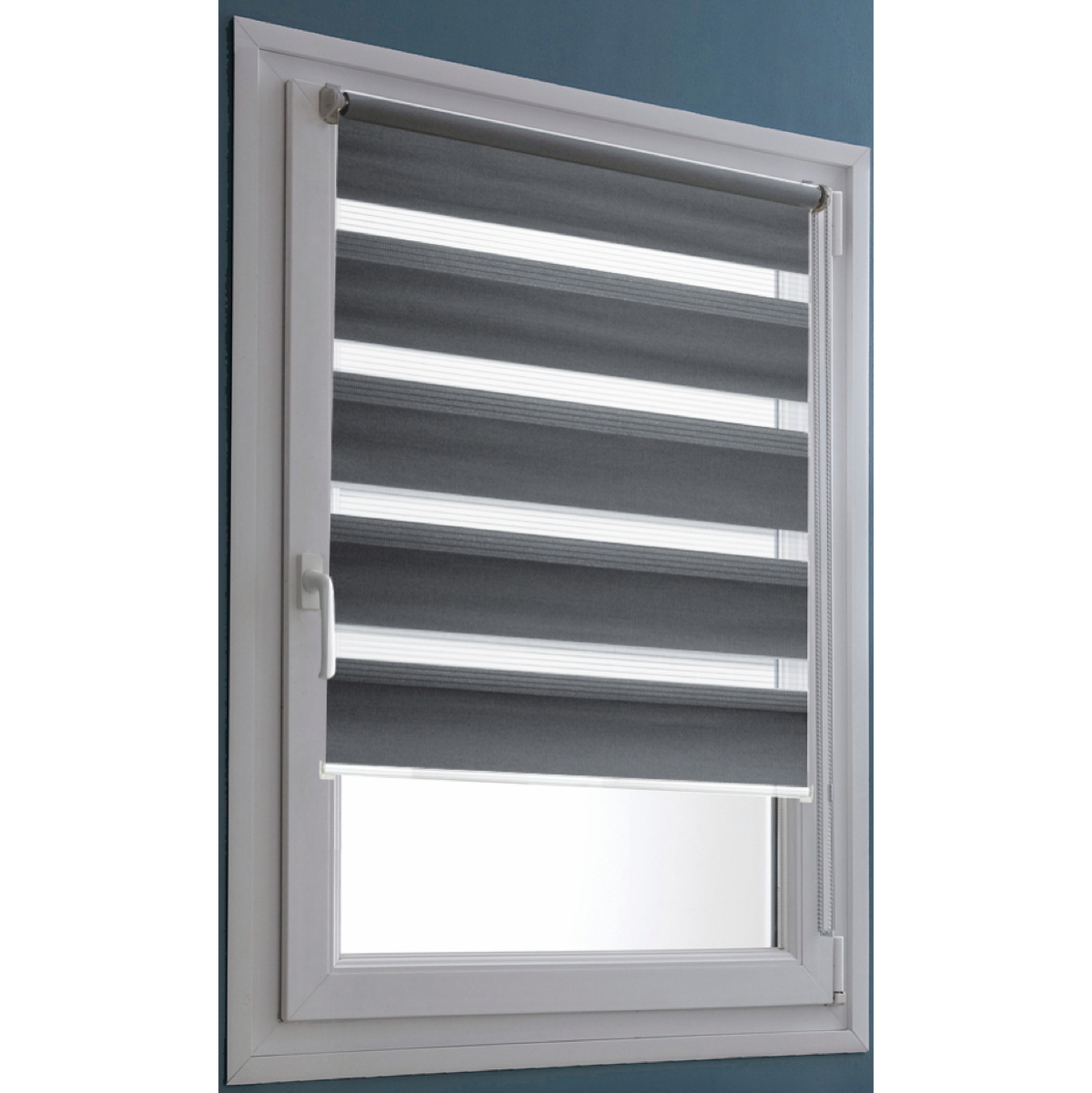 Store enrouleur Jour/nuit gris MADECO