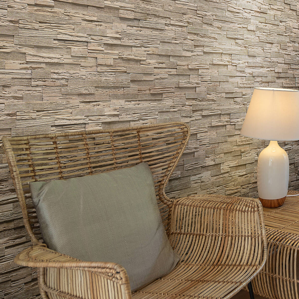 Plaquette de parement béton Woodyteck 0,57m² - MODULO