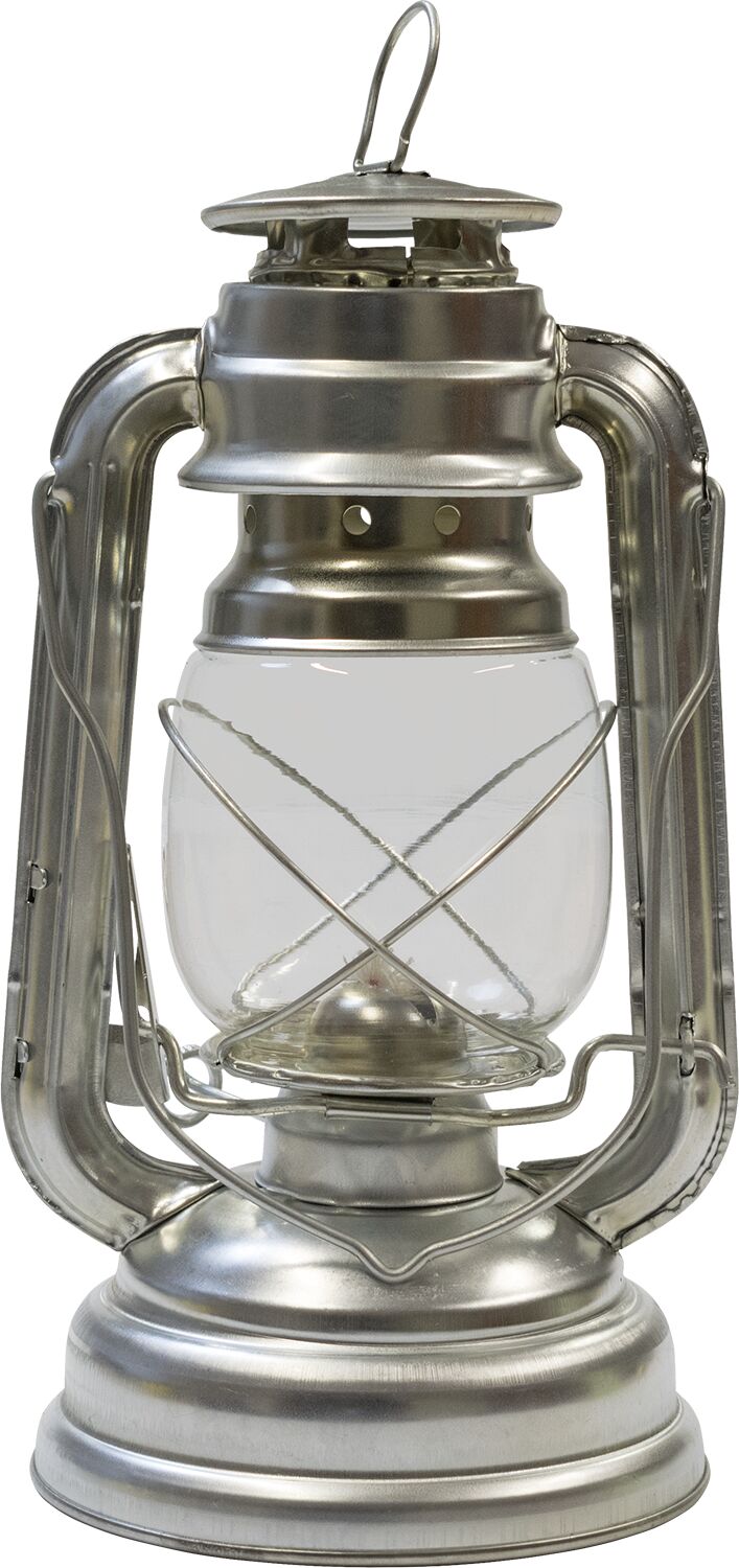 Lampe tempete gris metal 25cm - SIAM