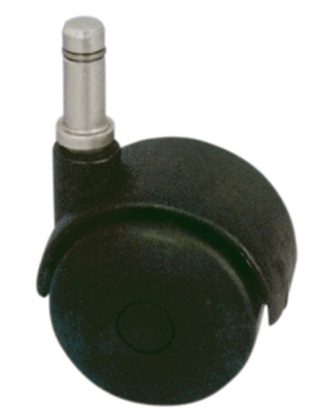 roulette pivotante à tige lisse , galets  jumelés  ø 40 - CAUJOLLE