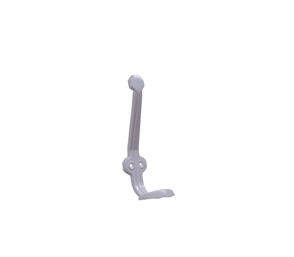 Portemanteau 1 patère à fixer Mézières Métal Blanc