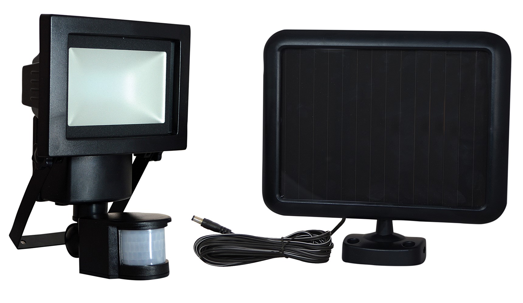 Projecteur extérieur solaire noir infrarouge 56 LED 224lm - TIBELEC