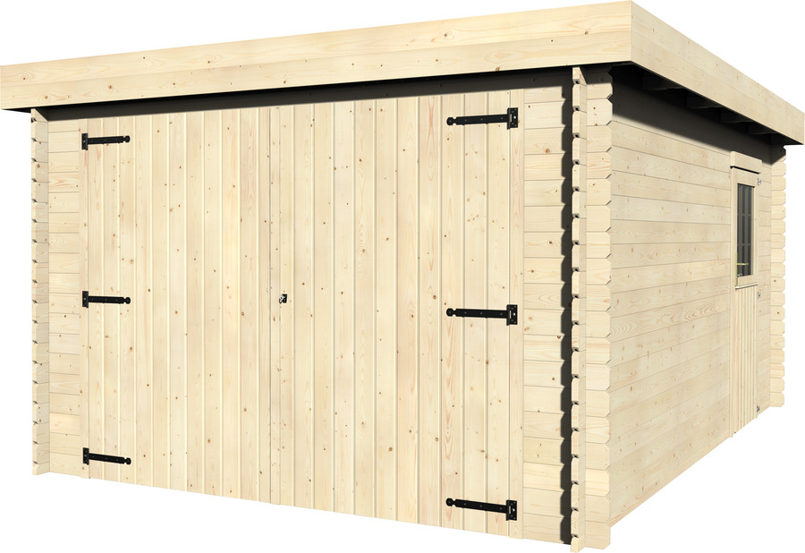Garage bois Galan 15,58m² - DECOR ET JARDIN