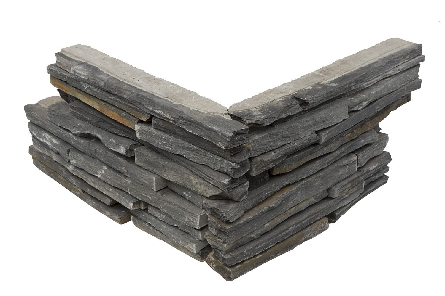 plaquette de parement angle stonepanel noire fine lame - LITHOS