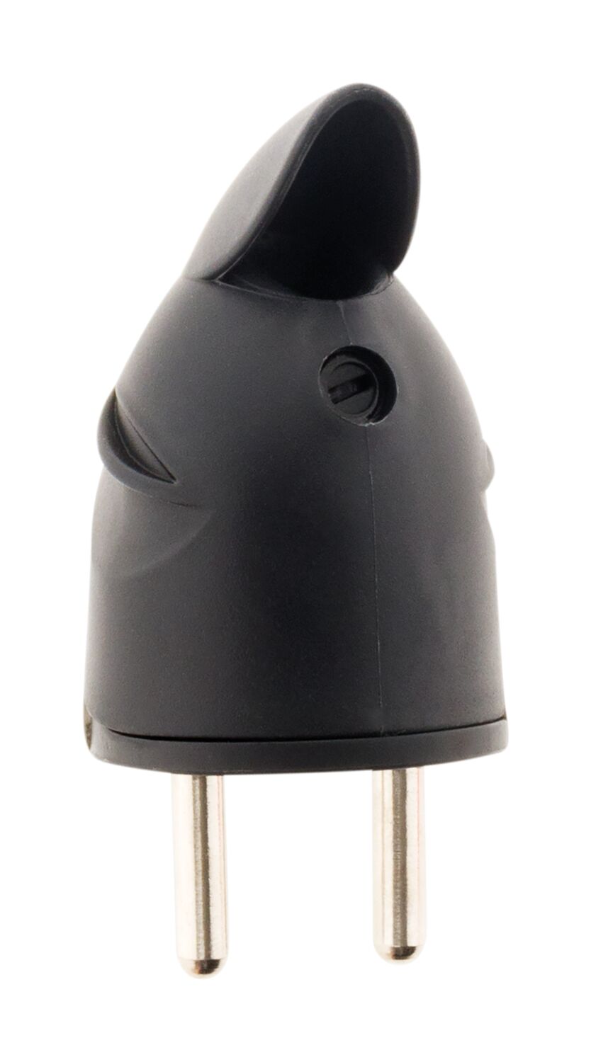 Fiche 1 prise mâle 16A Noir - ZENITECH