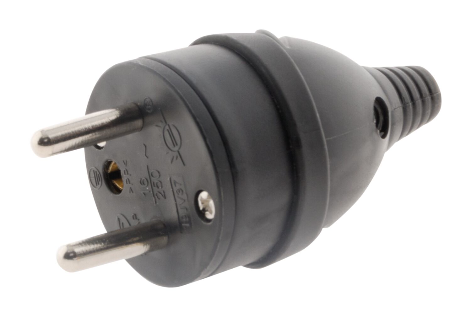Fiche 1 prise mâle 16A Anneau Noir - ZENITECH