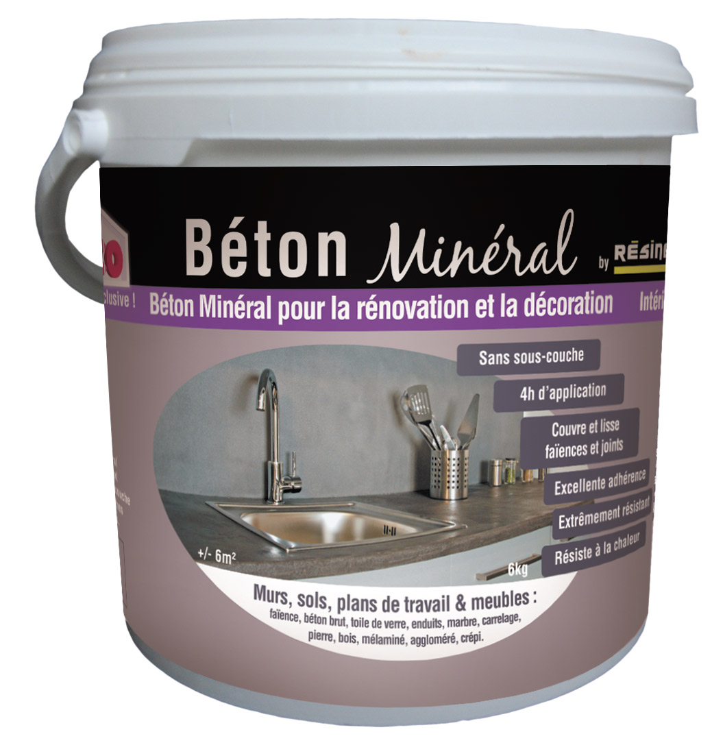 béton minéral créme 6kg- RÉSINENCE