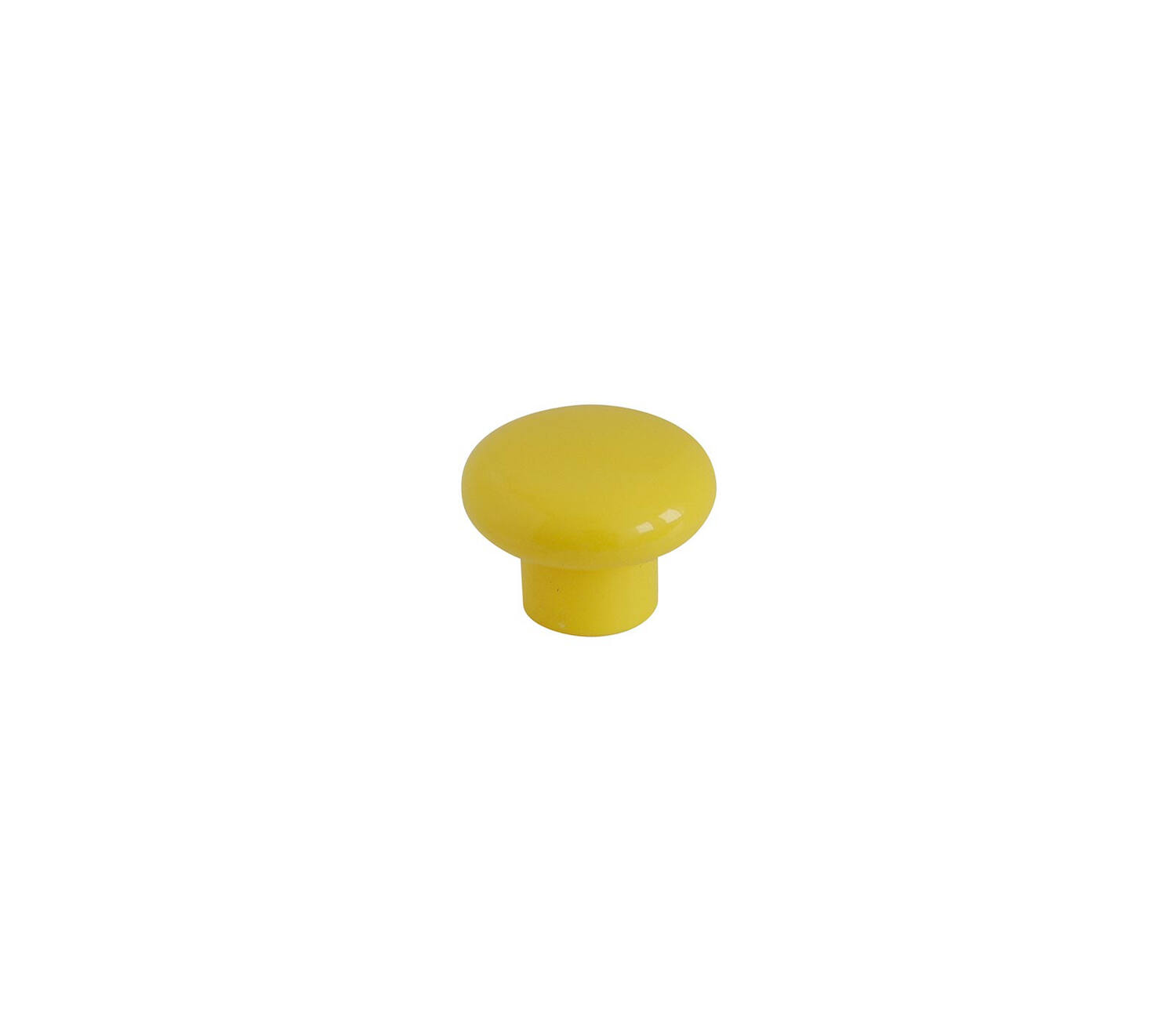 Bouton meuble enfant Plastique Jaune ø33mm h25mm - B BEAUTY