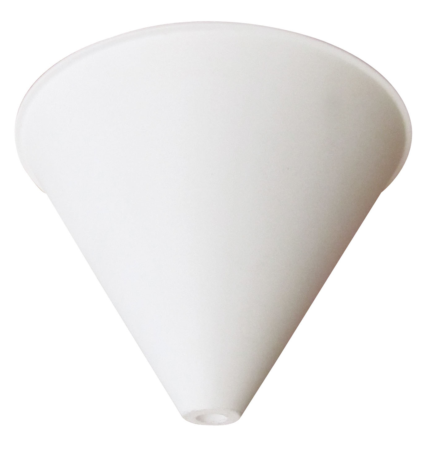 Pavillon cache-fil conique Ø125 x 85 mm plastique blanc - TIBELEC