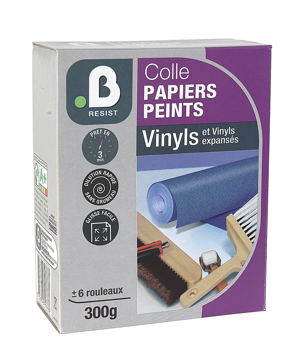 Colle papier peint vinyl décoration 300g - B RESIST