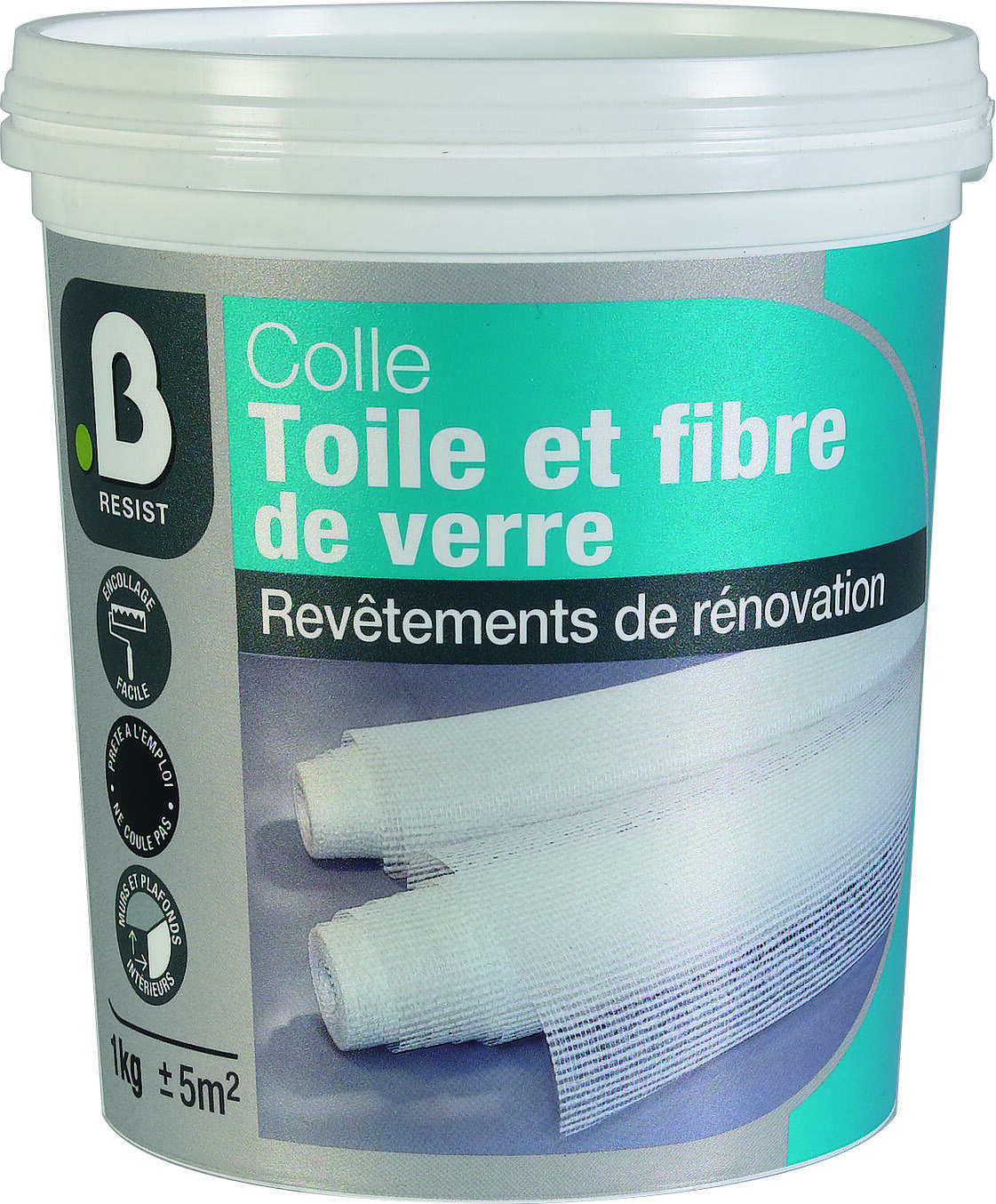 Colle toile de verre décoration 1kg - INVENTIV