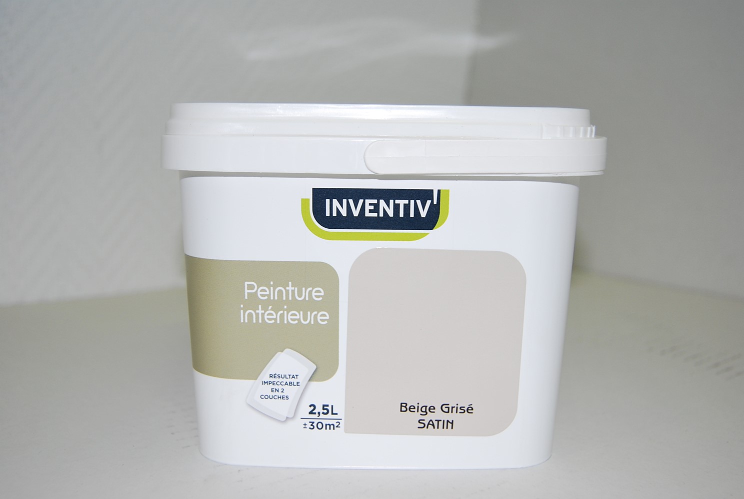 Peinture Intérieure Satin Beige Grise 2,5L - INVENTIV