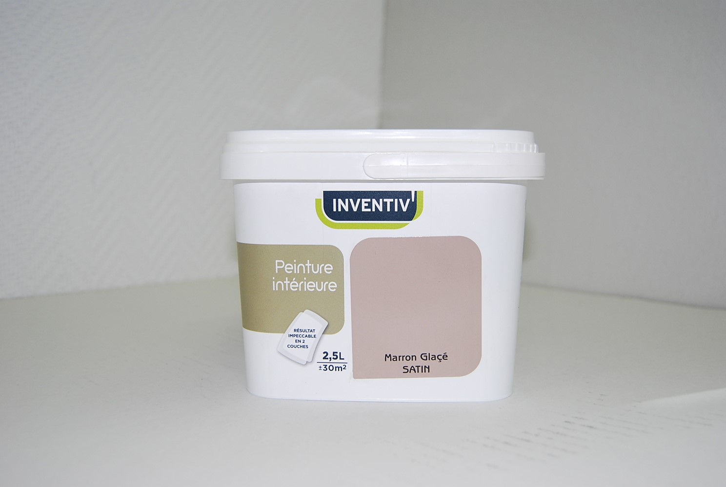 Peinture Intérieure Satin Marron Glacé 2,5L - INVENTIV