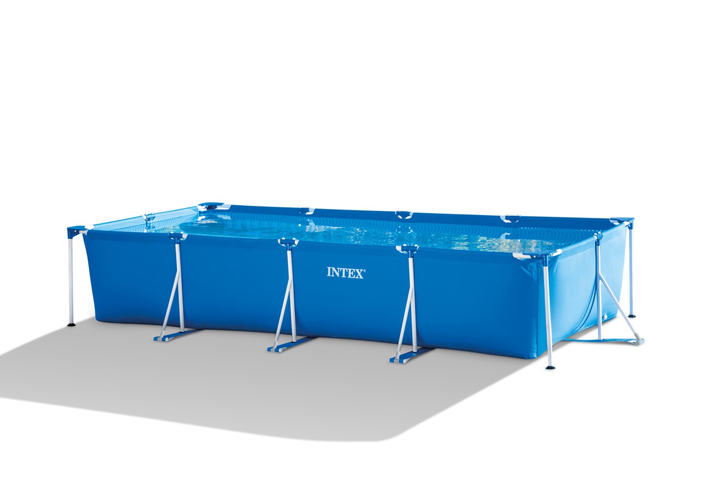 Piscine tubulaire rectangulaire 4,50x2,20x0,84m Frame Metal Junior - INTEX