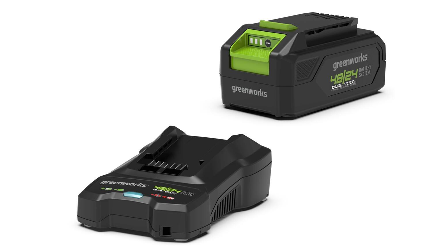 Batterie + chargeur Dual Voltage 24/48V 2/4Ah - GREENWORKS
