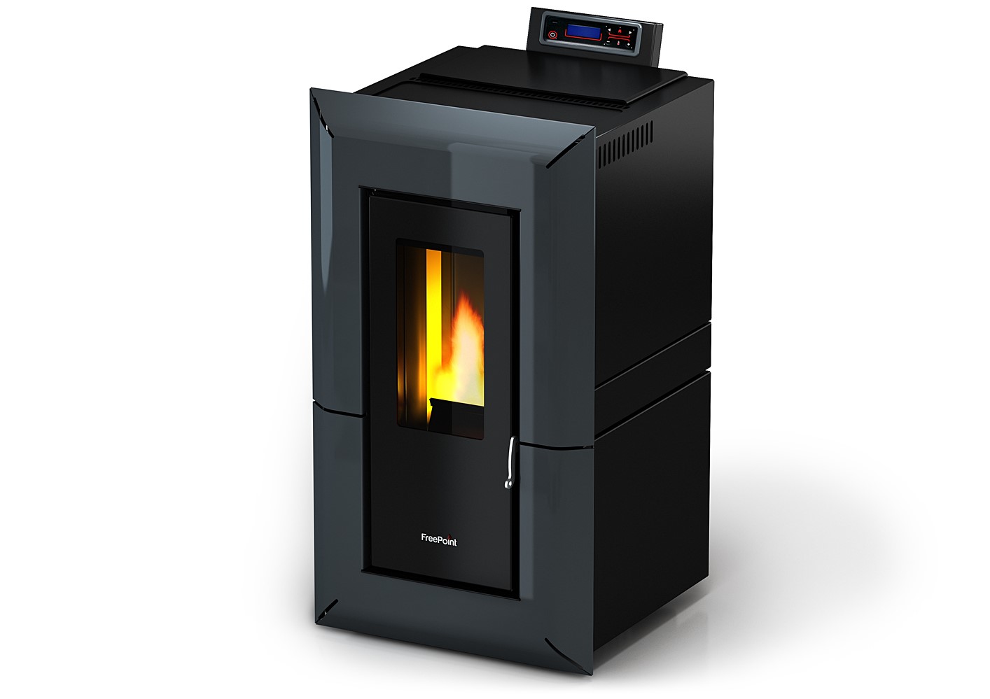 Poêle à pellets Mika - 5,5 kW - Anthracite - FREEPOINT