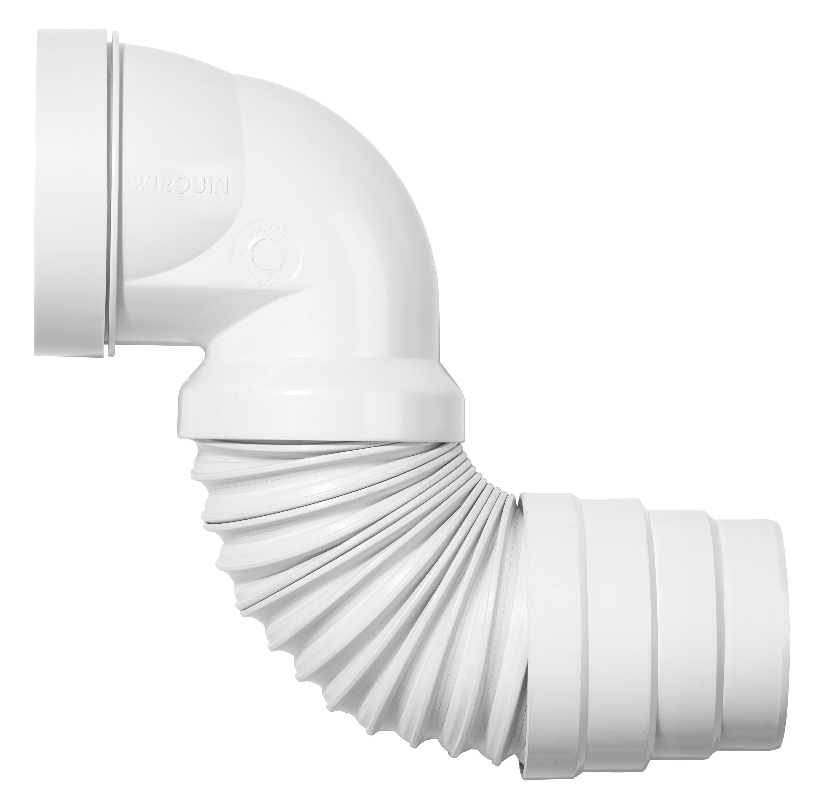Pipe wc coudée extensible - WIRQUIN