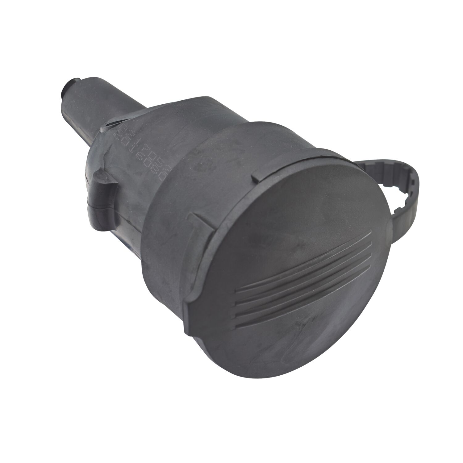 Fiche Femelle à Coiffe avec Volet 2P+T 16A Sortie Droite Noir - DEBFLEX