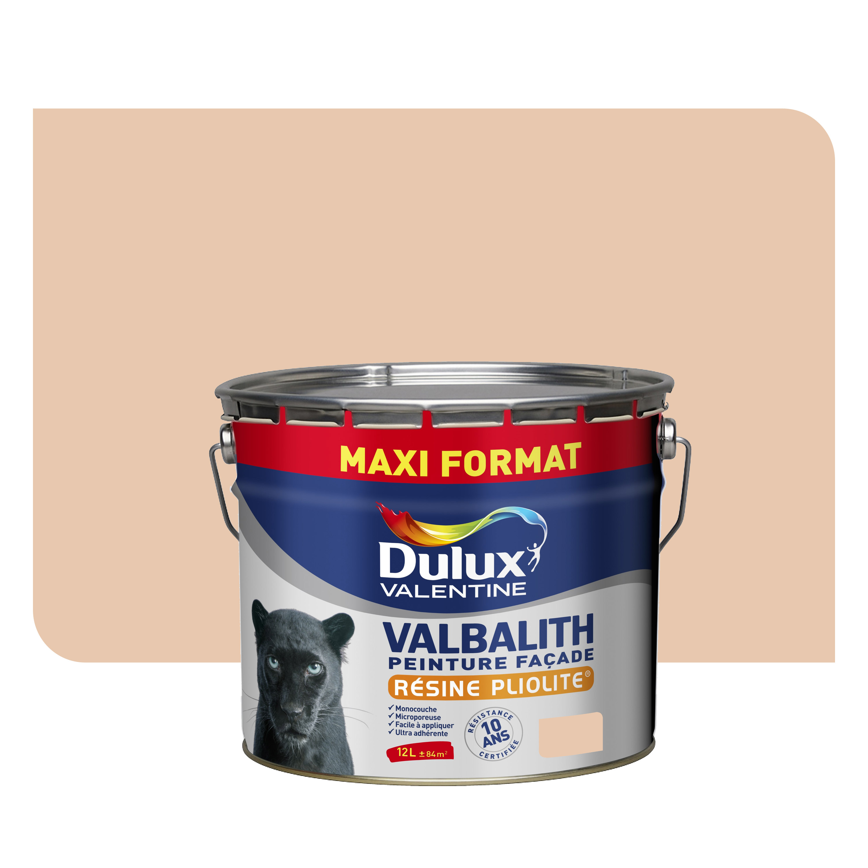 Peinture façade Valbalith Ocre Rose 12L