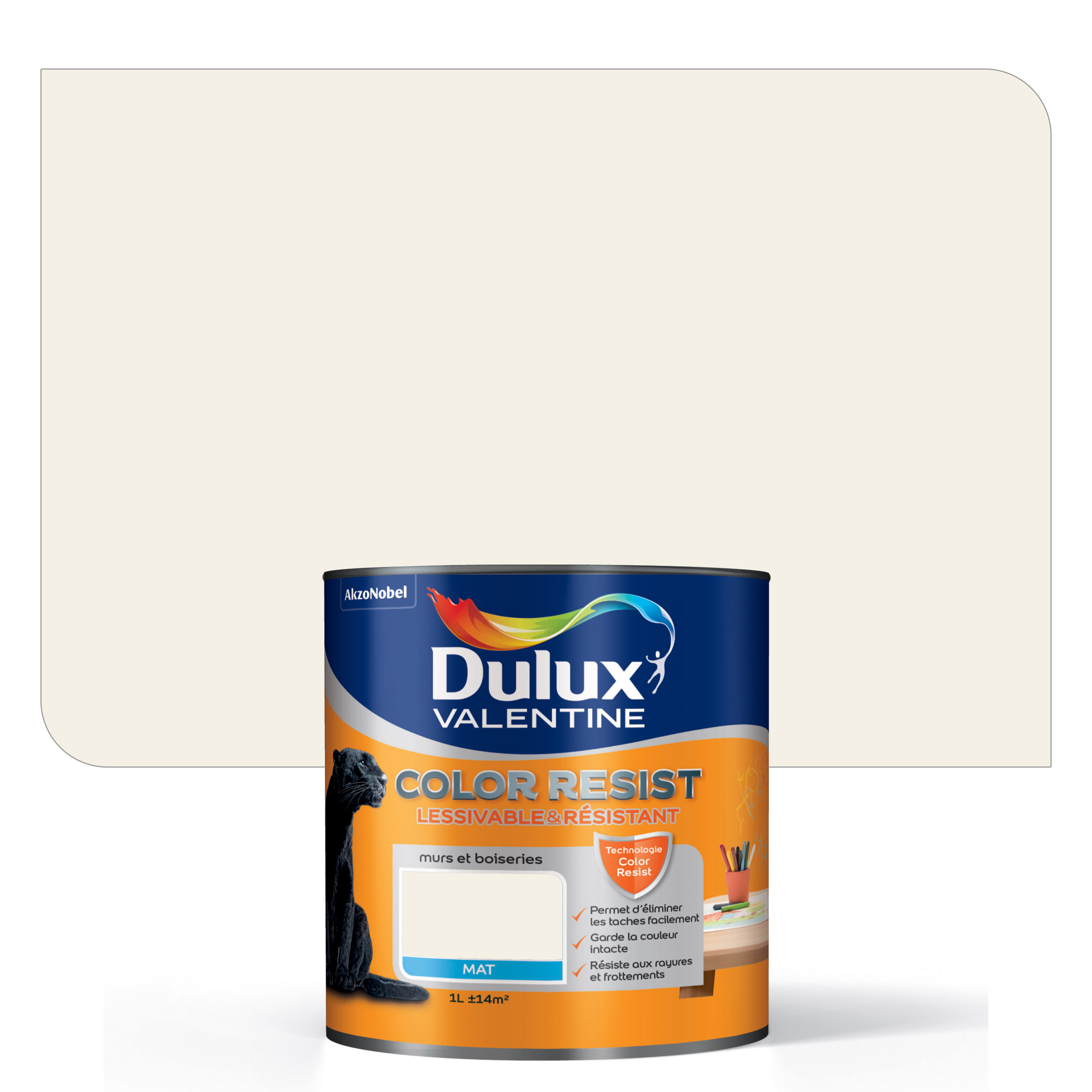 Peinture Color Resist Mat Blanc Infini 1L - DULUX VALENTINE