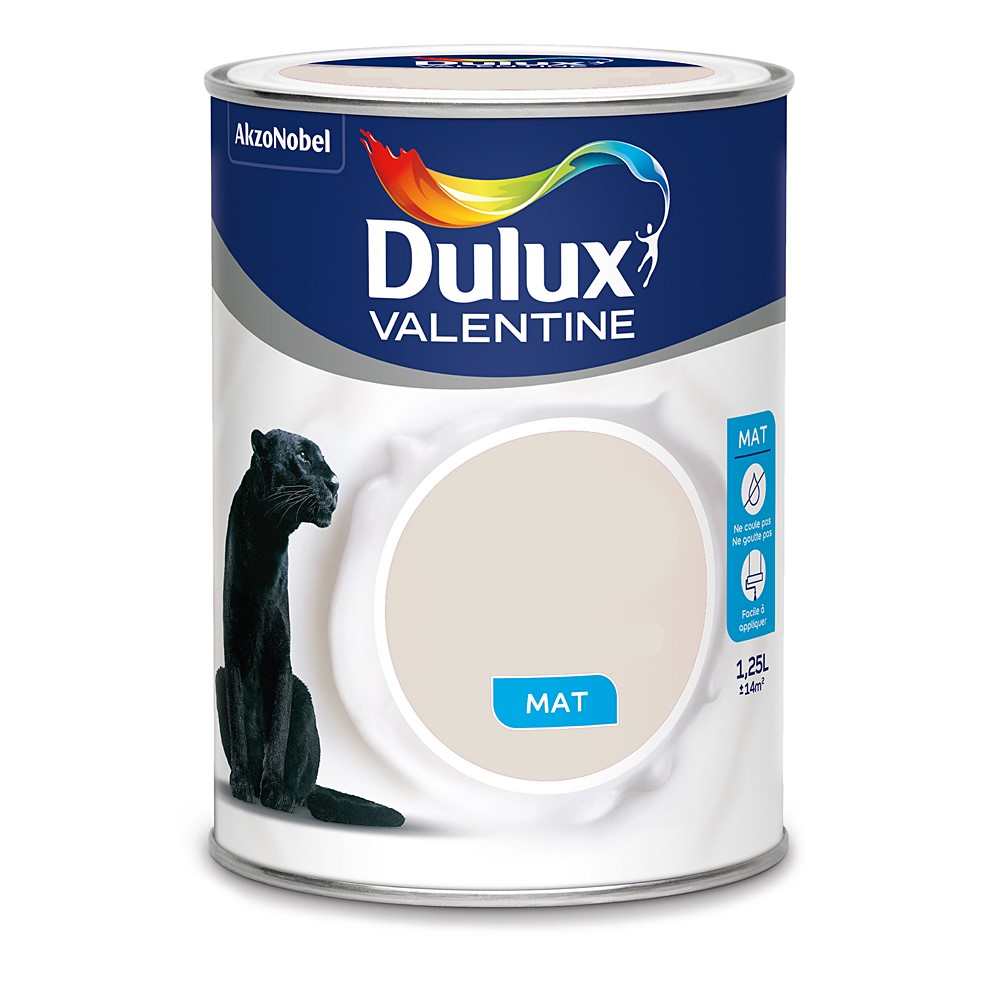 Peinture intérieure Crème de couleur mat Lin Clair 1,25L - DULUX VALENTINE