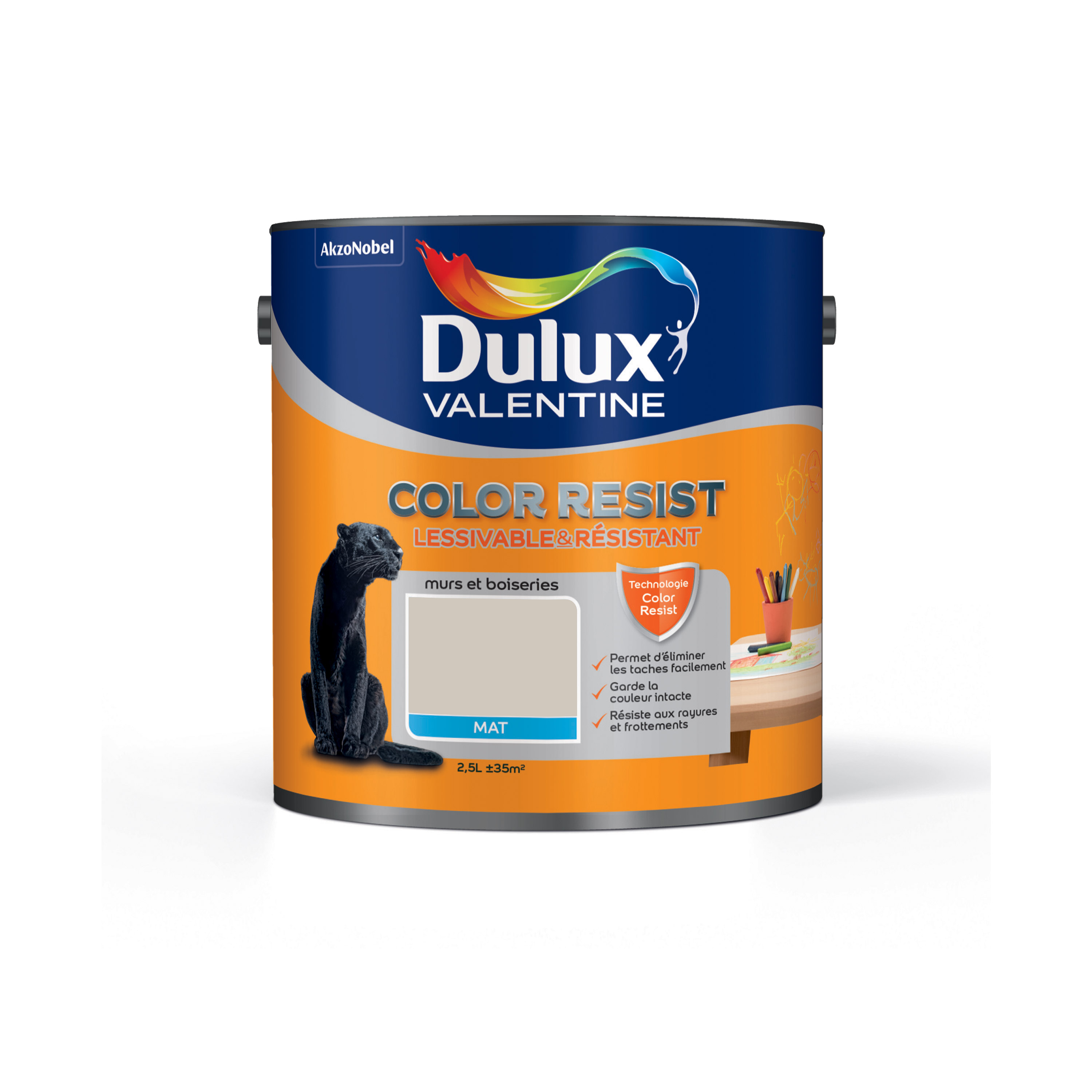 Peinture Color Resist Mat Sable de Mer 2,5L - DULUX VALENTINE
