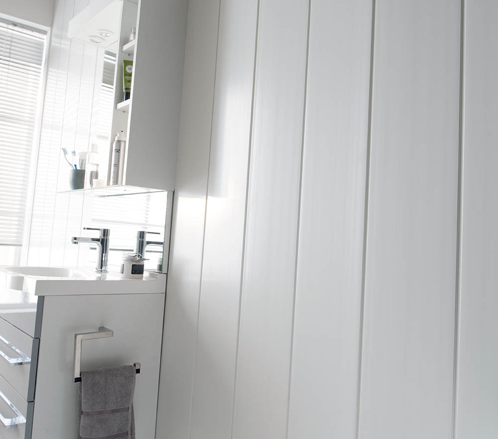 Lambris PVC Exapan Line 3000 blanc brut - GROSFILLEX