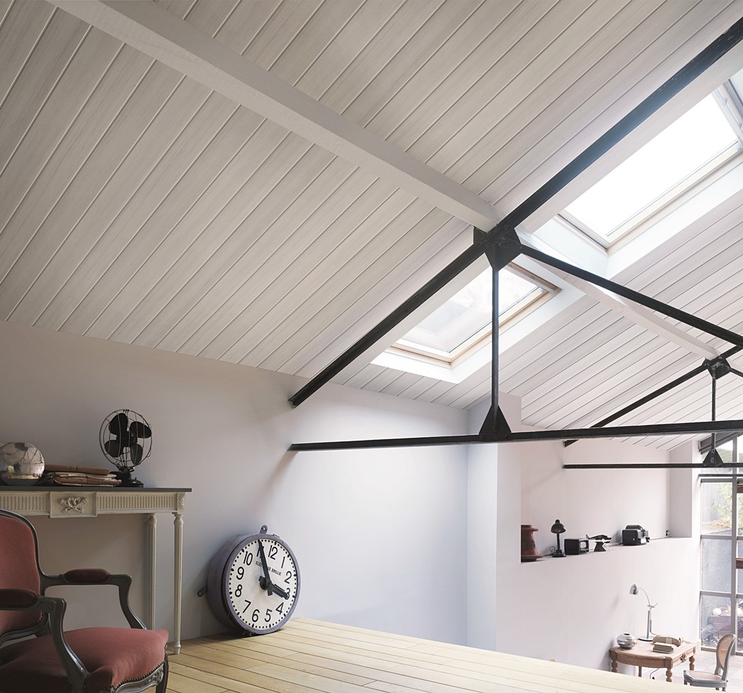 Revêtement PVC country bois blanchi 4 m - GROSFILLEX