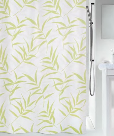 Rideau de douche cane 180x200cm coloris light green