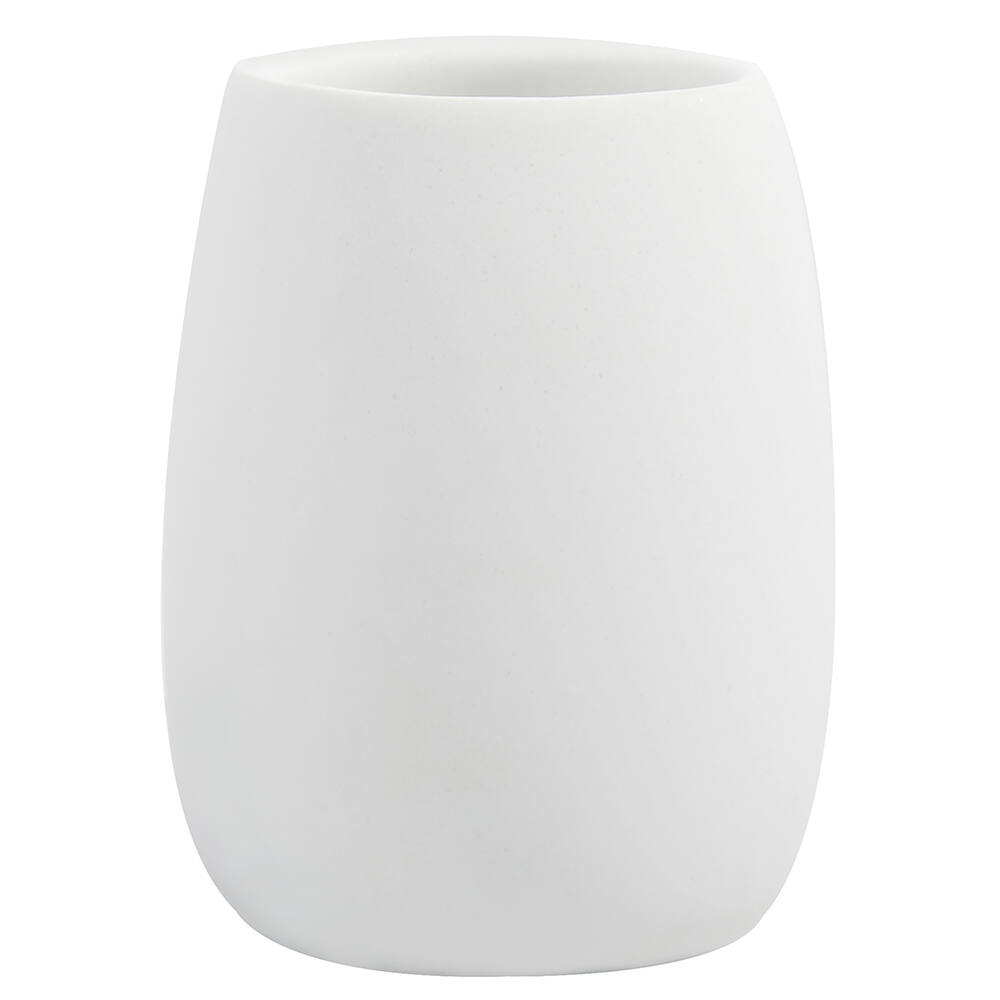 Gobelet Polyrésine/Bois Sven Blanc - SPIRELLA